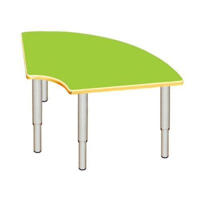 Стол детский регулируемый ЧЕТВЕРТЬ ЛДСП 800х800х400-580 мм (0-3 р. гр.)