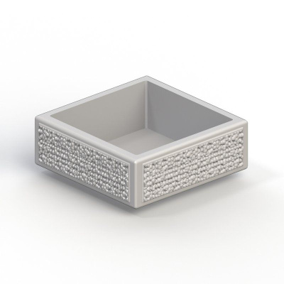 Ваза железобетонная (4-х гранная) 920х920 мм, h 350 мм