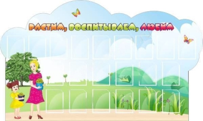 Стенд Растим, воспитываем, любим, 2,7х1,45 м