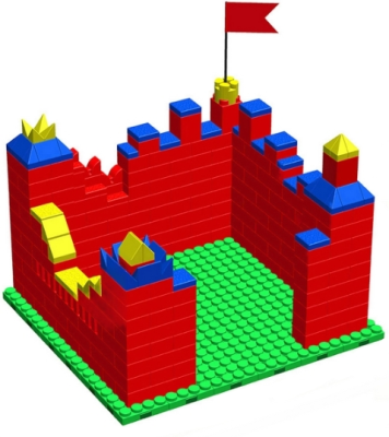 Готовое решение конструктор большой Крепость-1, 136х144х126 см
