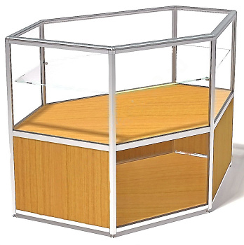 Витрина демонстрационная ПДА-03/12а, серия еврошоп