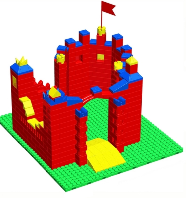 Готовое решение конструктор большой Замок-1, 166х192х210 см