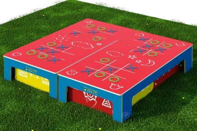 Стол-крышка крестики-нолики для песочниц из экопластика, 1550х1550 мм
