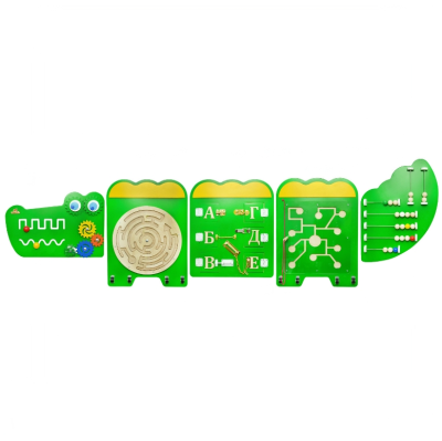 Бизиборд Крокодил, 2510х620 мм