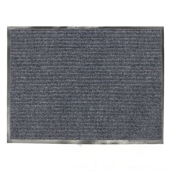 Коврик входной ворсовый влаго-грязезащитный, 90х120 см, толщина 7 мм, серый, VORTEX
