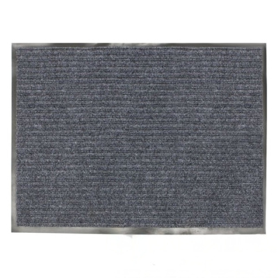 Коврик входной ворсовый влаго-грязезащитный, 90х120 см, толщина 7 мм, серый, VORTEX