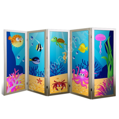Ширма детская с рисунком (5 створок)