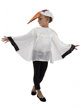Детский карнавальный костюм Аист (рост от 104 до 134 см)
