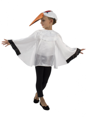 Детский карнавальный костюм Аист (рост от 104 до 134 см)