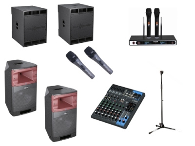 Комплект акустической системы (зал до 100 человек)