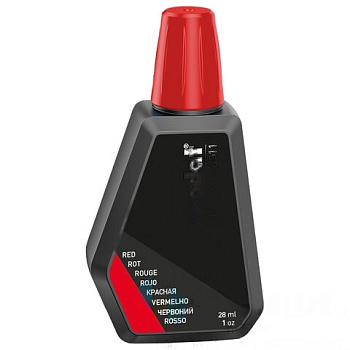 Краска штемпельная TRODAT, красная, 28 мл, на водной основе, 7011к
