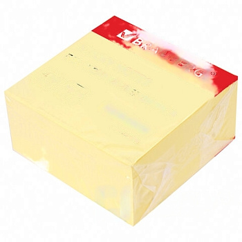 Блок самоклеящийся (стикеры) BRAUBERG 76х76 мм, 400 листов, желтый, 111353