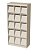 Стеллаж библиотечный для журналов 15 ячеек, 892х410х1900 мм