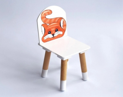 Стул детский деревянный Кот (1 р.гр.)