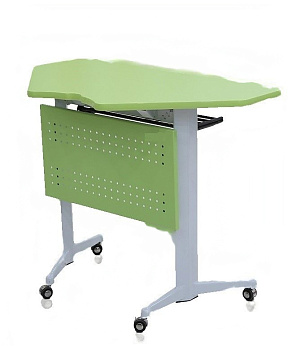 Стол ученический Трапеция, на роликах