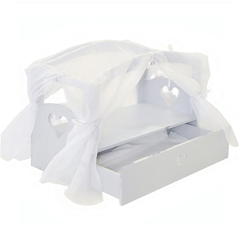 Кроватка с бельевым ящиком  Серии "Любимая кукла" Мини, цвет Дрим