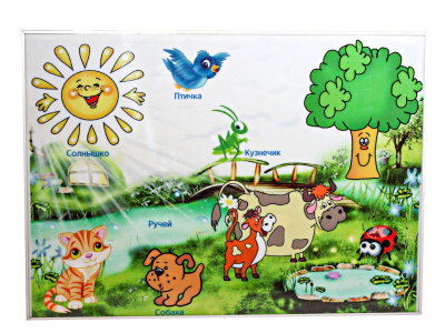 Интерактивная свето-звуковая панель Природный мир, 700х500 мм