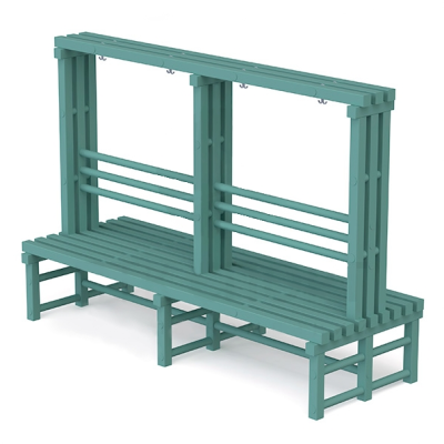 Скамья-вешалка детская двусторонняя