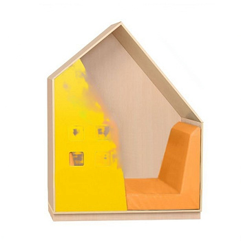 Стенка детская "Домик" с мягкими модулями,1100х500х1300 мм