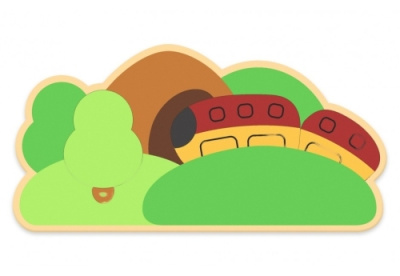 Настенная декорация Игрушечный поезд