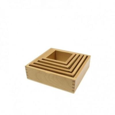 Монтессори материал "Вкладывающиеся коробочки"