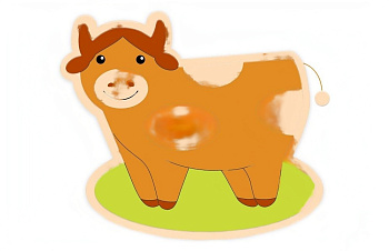 Настенная декорация Корова