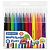 Фломастеры утолщенные 12 цветов, вентилируемый колпачок, BRAUBERG "PREMIUM", ПВХ-упаковка, 152196