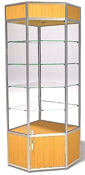 Витрина демонстрационная ВДА-02/07фу, серия еврошоп