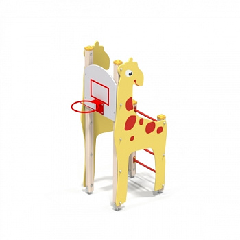 Детский спортивный комплекс с баскетбольным щитом Жираф