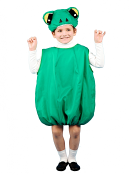 Детский карнавальный костюм Лягушонок (рост от 98 до 134 см)