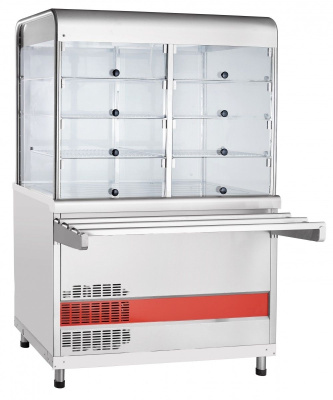 Прилавок для холодных закусок с витриной