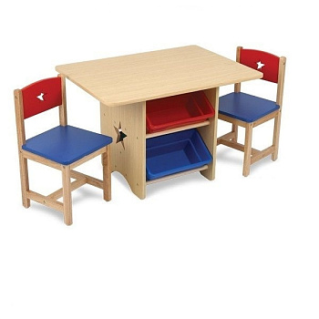 Набор детской мебели "Star"(стол+2 стула+4 ящика)
