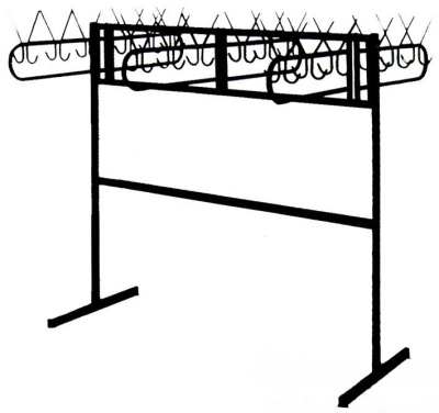 Вешалка напольная, 36 крючков