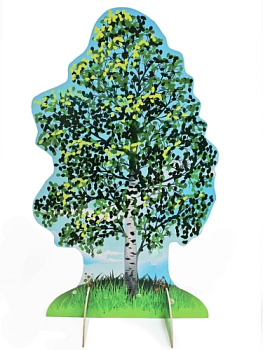 Театральная декорация двусторонняя Береза (лето, осень)