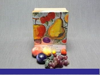 Набор муляжей фруктов с виноградом