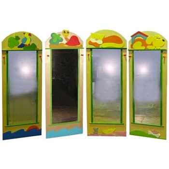 Зеркало детское с декором в холл Большое 50см x 3см x 136см