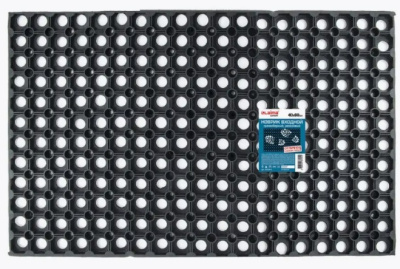 Коврик входной резиновый грязесборный ячеистый толщина 16мм, 40х60см, LAIMA EXPERT, 607810