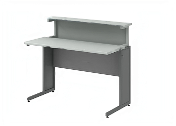 Парта лабораторная с надстройкой и выдвижным блоком