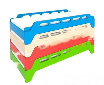 Кровать детская штабелируемая (1 ярус)