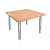 Стол детский Квадратный на металлических ножках