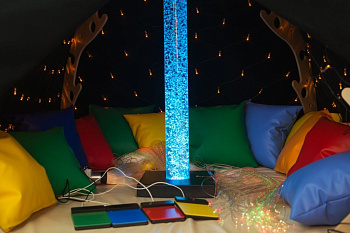 Волшебный шатер с пузырьковой колонной