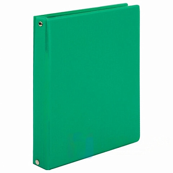 Тетрадь на кольцах А5 180х220 мм, 80 л., обложка ПВХ, клетка, BRAUBERG, зеленый, 403910