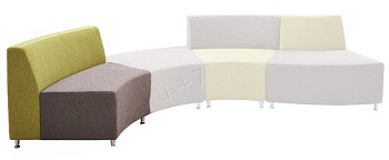 Угловая секция внутренняя Волна (широкая спинка)