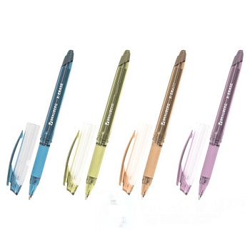 Ручка стираемая гелевая с грипом BRAUBERG X-ERASE PASTEL, СИНЯЯ, узел 0,7мм, линия 0,35мм, 143953