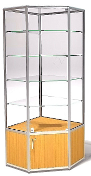 Витрина демонстрационная ВДА-02/07у, серия еврошоп