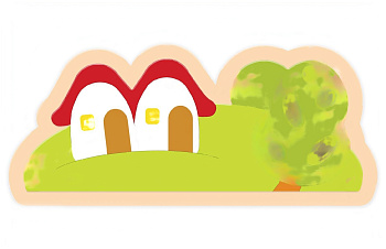 Настенная декорация Домики