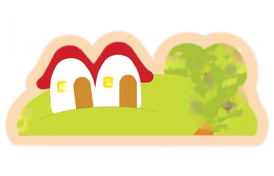 Настенная декорация Домики