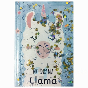 Блокнот с гелевой обложкой МАЛЫЙ ФОРМАТ (110х145 мм) А6, 56 л., скоба, клетка, CENTRUM, "Лама", 90239