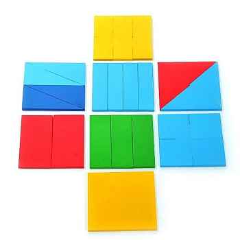 Дробные части квадрата