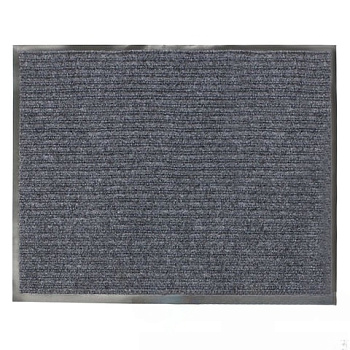 Коврик входной ворсовый влаго-грязезащитный, 120х150 см, толщина 7 мм, серый, VORTEX, 22099